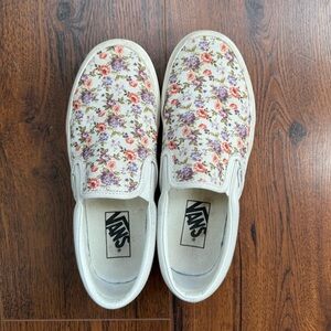Floral Van Slip ons